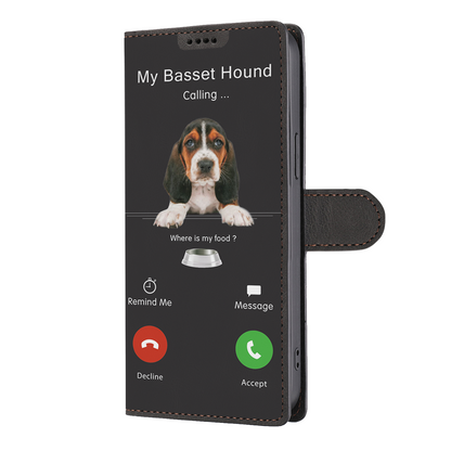 My Basset Hound Is Calling - Wallet Case V1