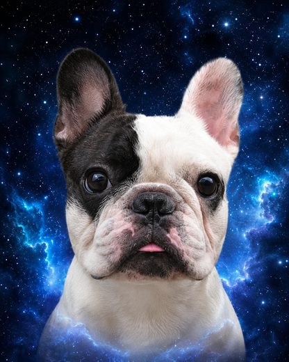 Personalisierter Galaxy-Hoodie mit dem Foto Ihres Haustieres