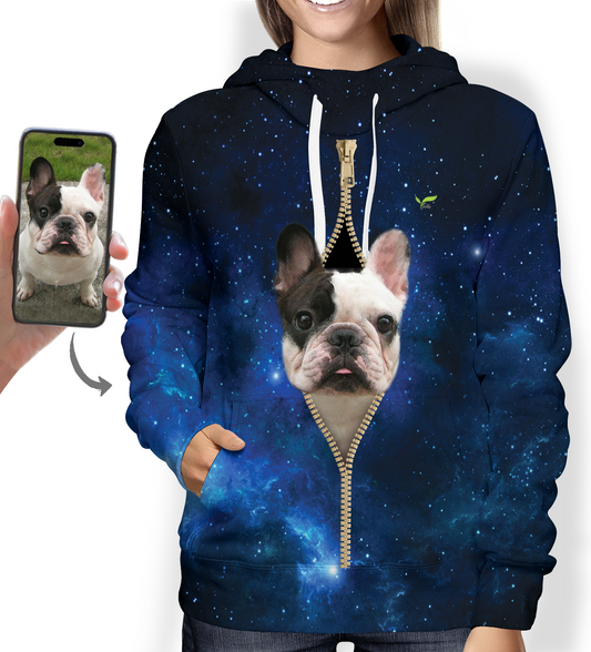 Personalized Galaxy Hoodie With Your Pet's Photo