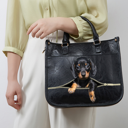 Personalized PetPeek Handbag With Your Pet's Photo V1