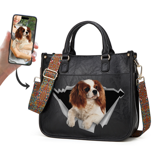 Personalized PetPeek Handbag With Your Pet's Photo V4