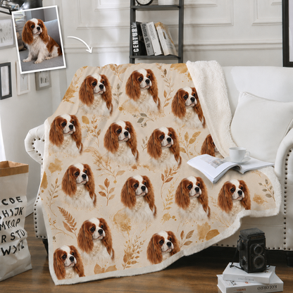 Personalized Pet Photo Blanket – Petals & Portraits