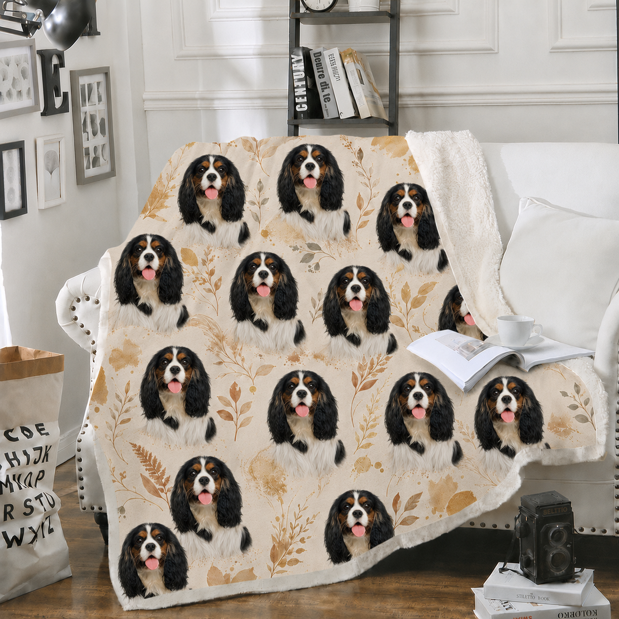 Personalized Pet Photo Blanket – Petals & Portraits