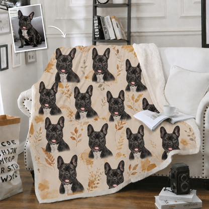 Personalized Pet Photo Blanket – Petals & Portraits
