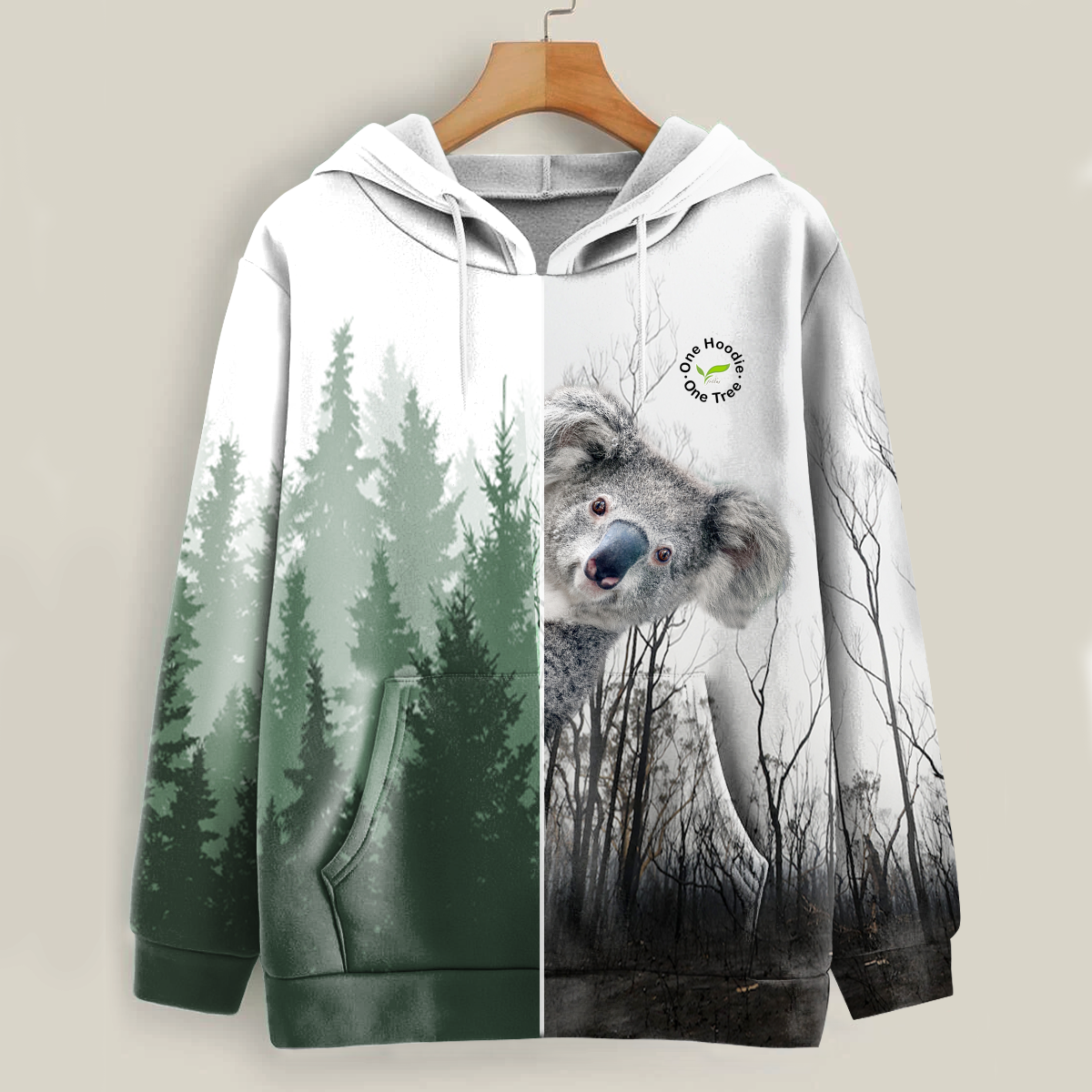 Cute Koala Hoodie V2 - Plants One Tree