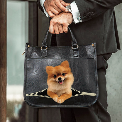 Pomeranian PetPeek Handbag V2