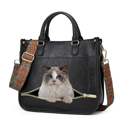 Ragdoll Cat PetPeek Handbag V1