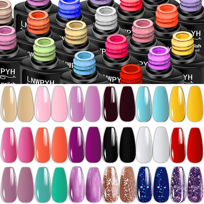 Manicure Set And Nail Lamp All-In-One Gel Nail Polish Kit For Beginner S67