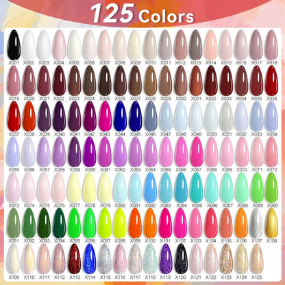 LILYCUTE 6Pcs/Set Gel Nail Polish Popular Colors In Autumn Semi Permanent Soak Off UV LED Nail Art Gels Nail Gel Polish