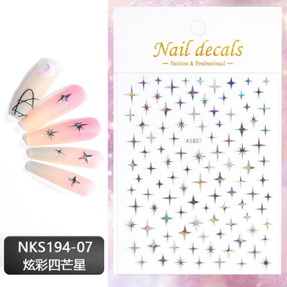 1Pc Silver Gold Lines Stripe Nail Sticker Decals Metal Strip Luxury Nails Slider 3D Self Adhesive Design Nail Art Stickers Paper