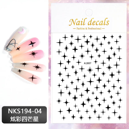 1Pc Silver Gold Lines Stripe Nail Sticker Decals Metal Strip Luxury Nails Slider 3D Self Adhesive Design Nail Art Stickers Paper