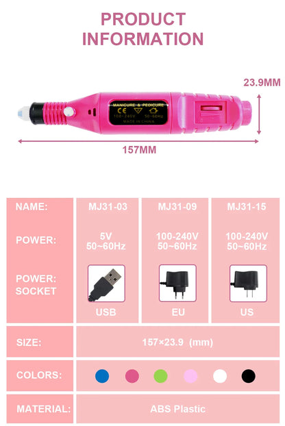 Manicure Set And Nail Lamp All-In-One Nail Kit For Beginner S61