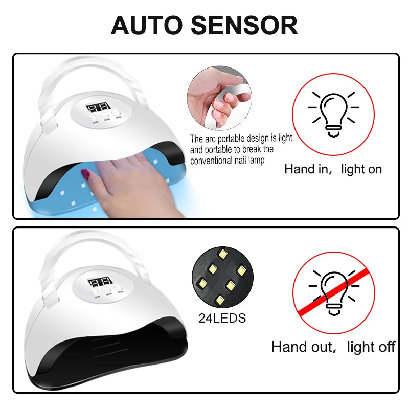 Manicure Set And Nail Lamp All-In-One Nail Kit For Beginner S65