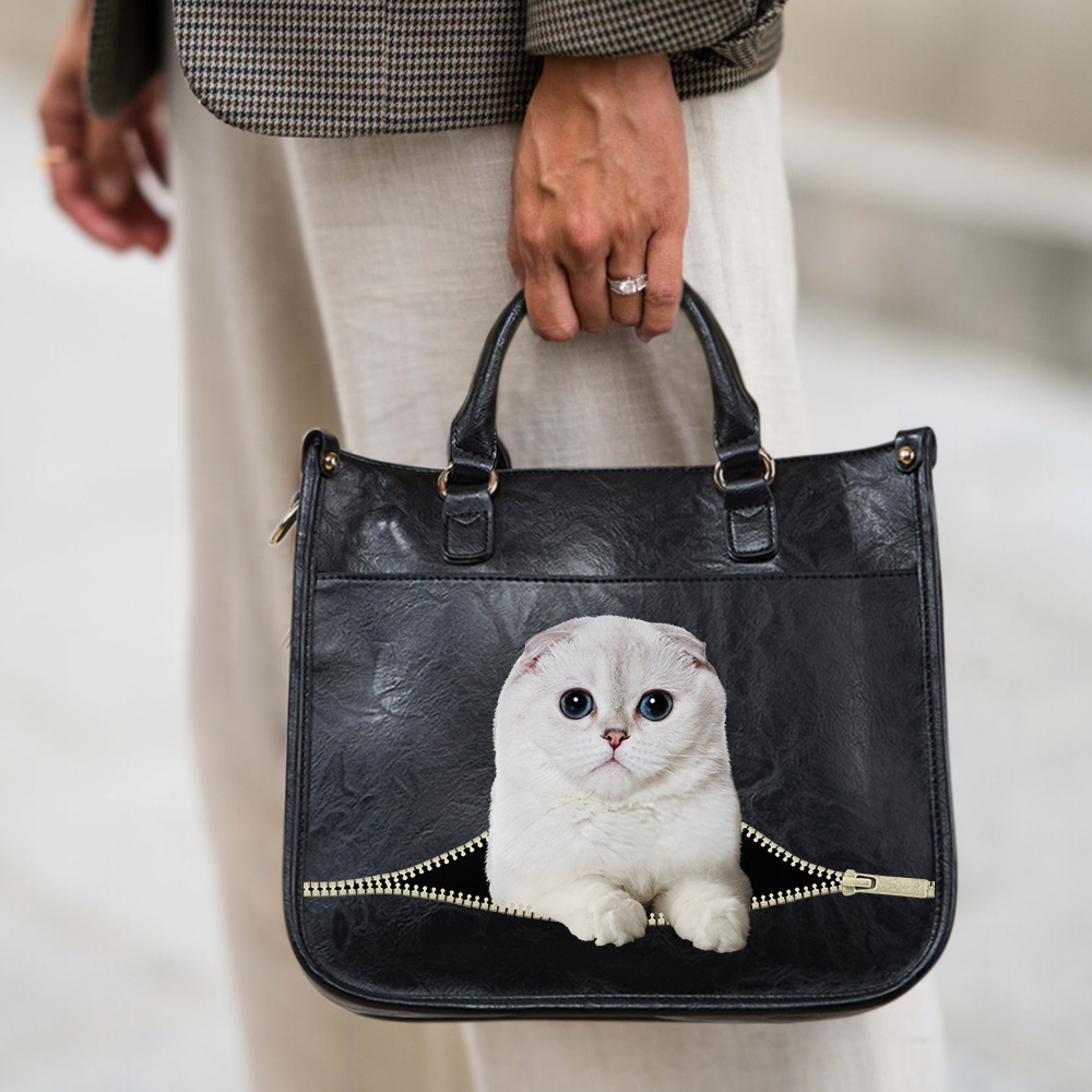 Scottish Fold Cat PetPeek Handbag V2