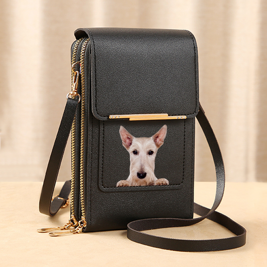 Scottish Terrier  - Touch Screen Phone Wallet Case Crossbody Purse V2