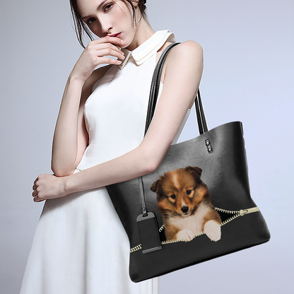 Shetland Sheepdog - Glamour Handbag V1