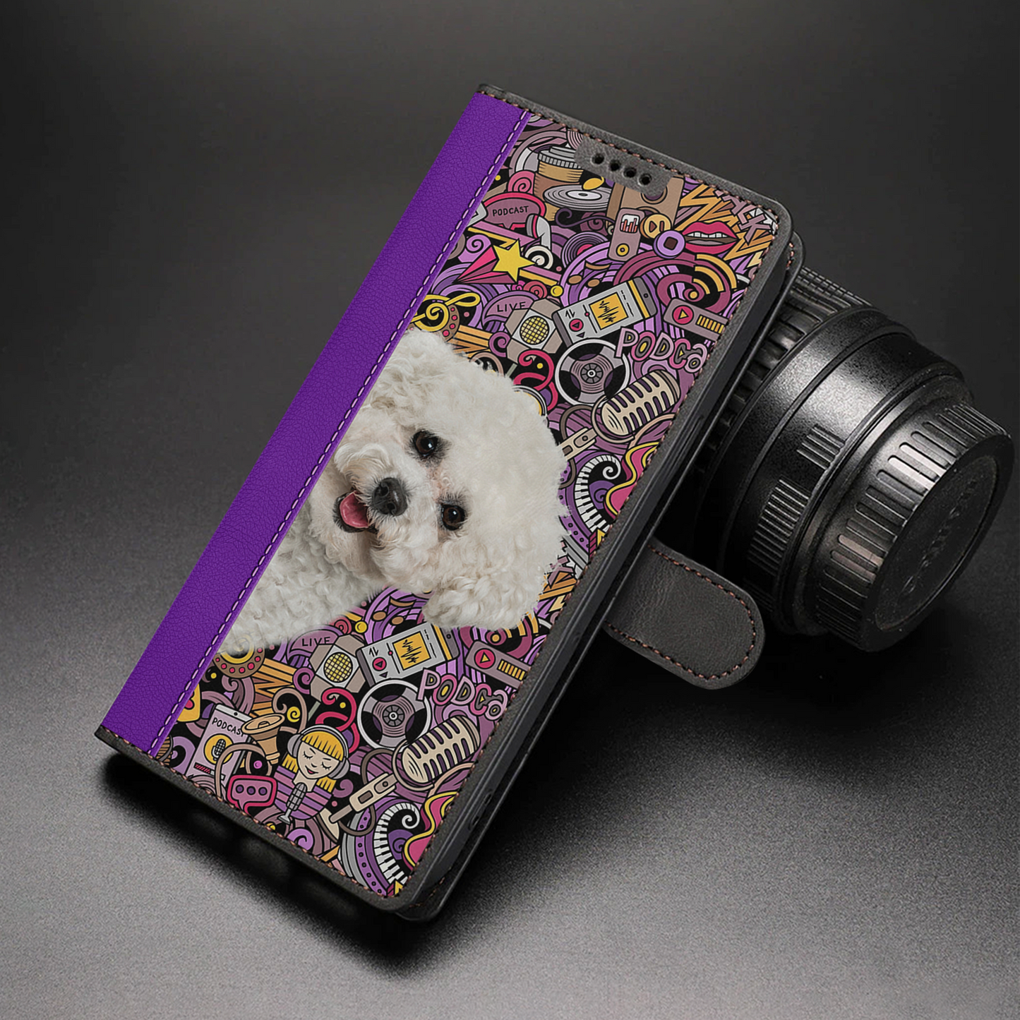 Sing - Bichon Frise Wallet Case