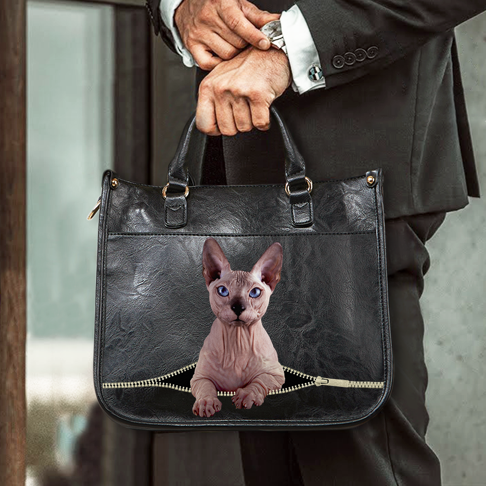 Sphynx Cat PetPeek Handbag V1