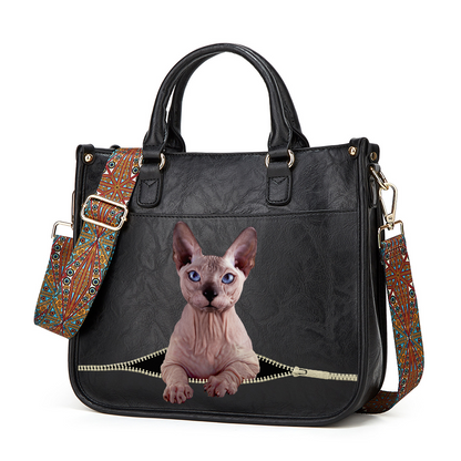 Sphynx Cat PetPeek Handbag V1
