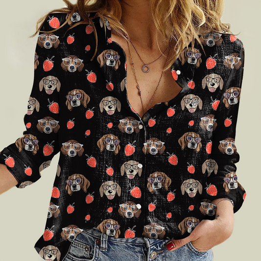Strawberry And Beagle - Women Shirt
