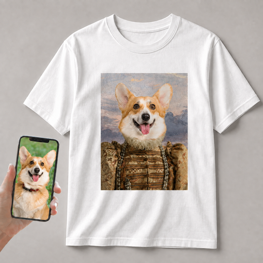 The Beautiful Queen - Personalized T-Shirt With Your Pet's Photo