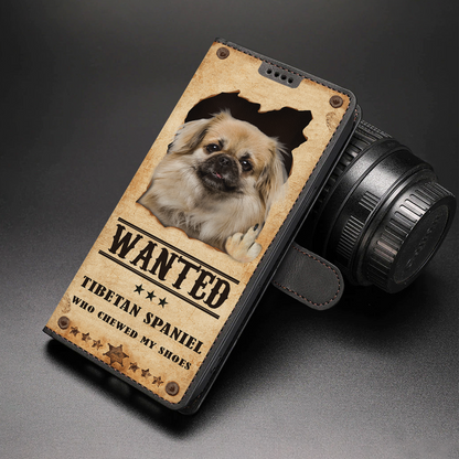 Tibetan Spaniel Wanted - Fun Wallet Phone Case V2