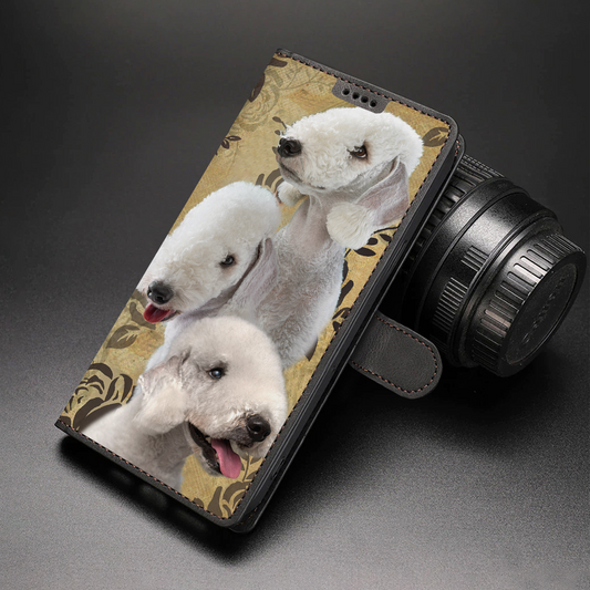 Vintage Bedlington Terrier Wallet Case