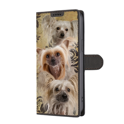 Vintage Chinese Crested Wallet Case