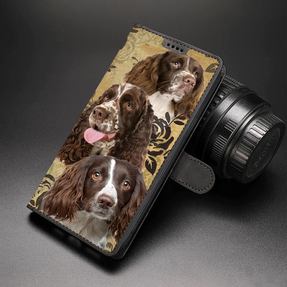 Vintage English Springer Spaniel Wallet Case