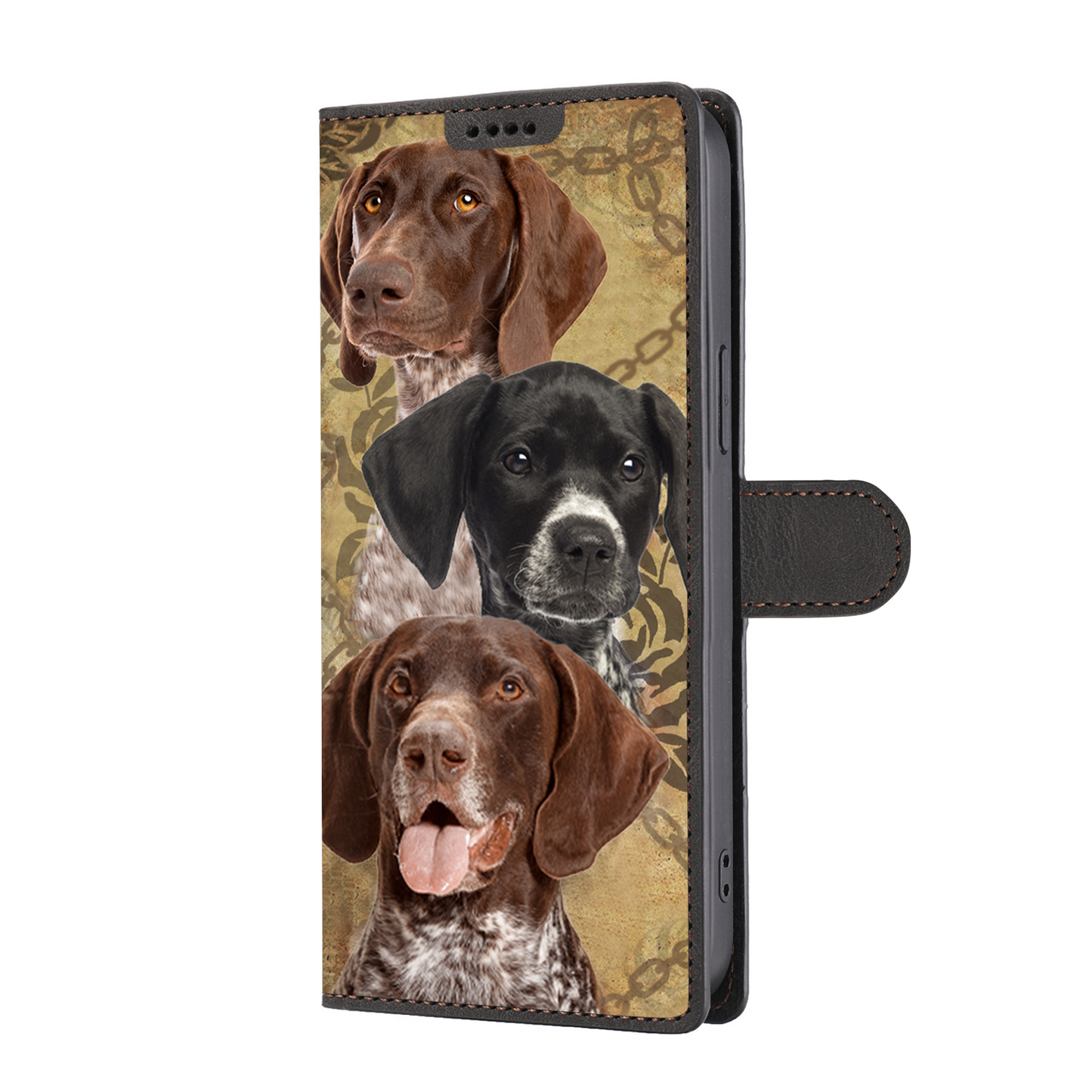 Étui portefeuille teckel vintage