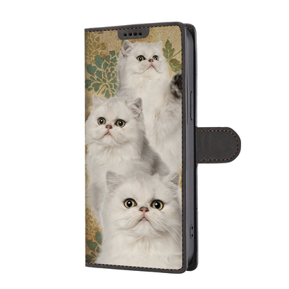 Vintage Persian Cat Wallet Case