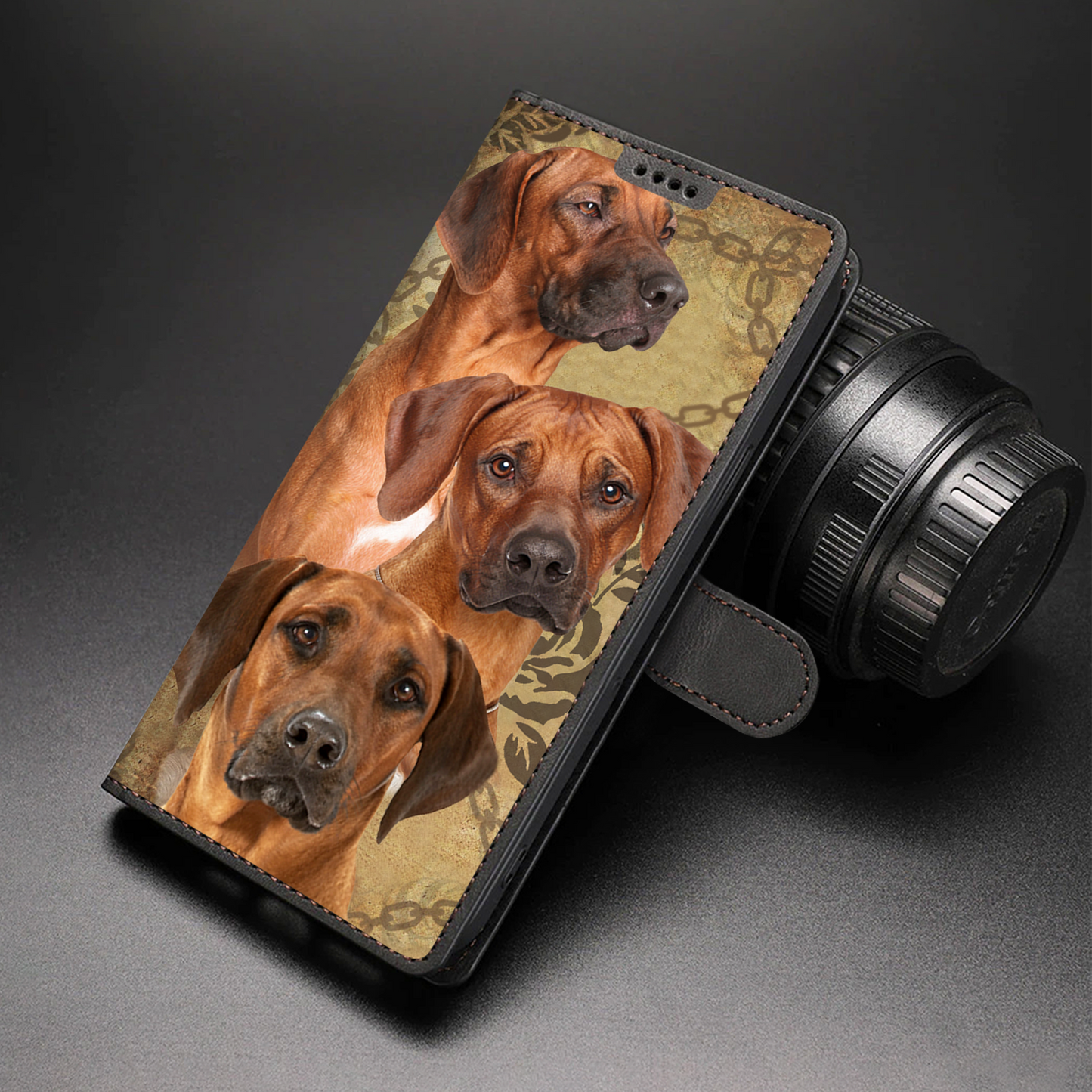 Vintage Rhodesian Ridgeback Wallet Case