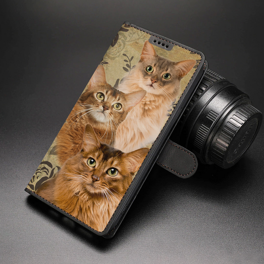 Vintage Somali Cat Wallet Case