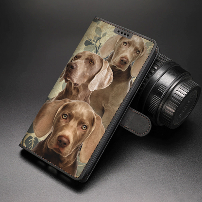 Vintage Weimaraner Wallet Case