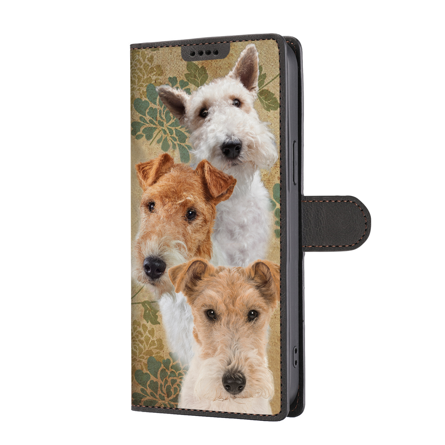 Vintage Wire Fox Terrier Wallet Case