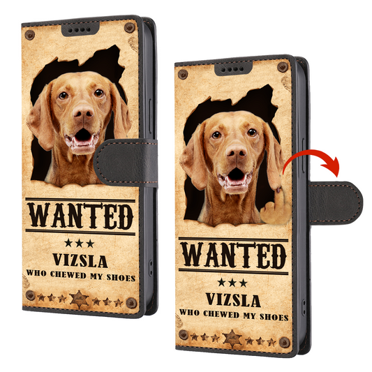 Vizsla Wanted - Lustige Handyhülle mit Geldbörse V1