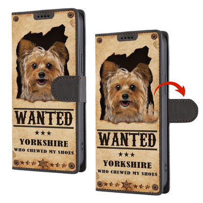 Yorkshire Terrier Wanted - Fun Wallet Phone Case V2