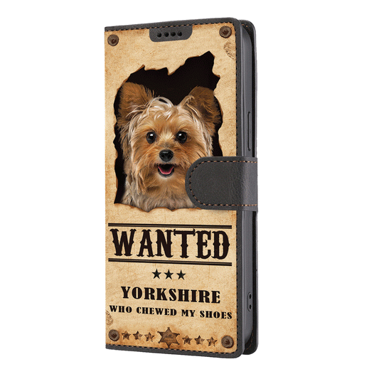 Yorkshire Terrier Wanted - Fun Brieftasche Handyhülle V2