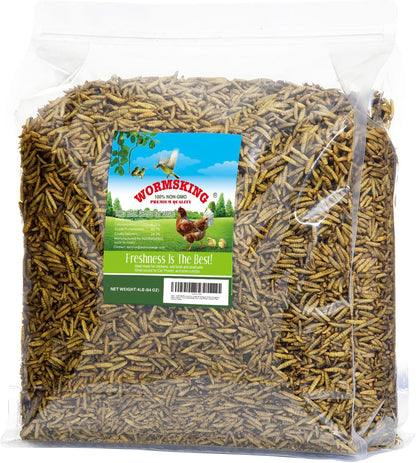 5LB Dried Black Soldier Fly Larvae, More Calcium than Dried Mealworms, High Protein Chicken Feed, BSFL, Poultry Treats