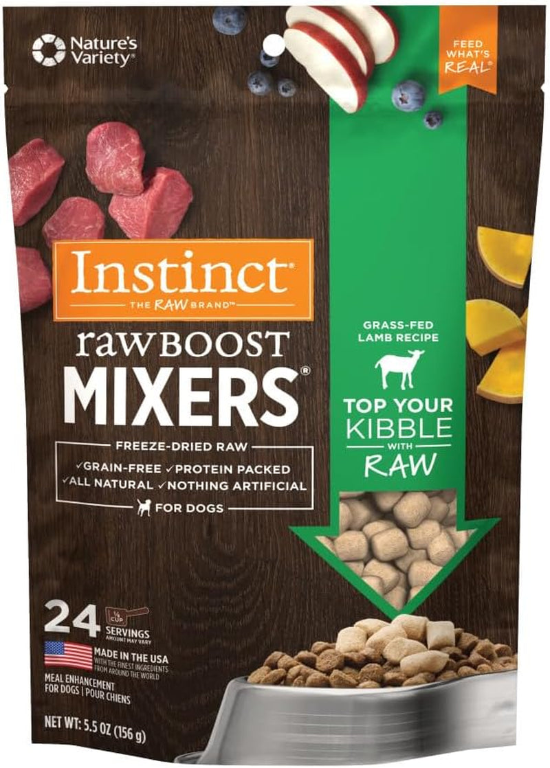 Instinct Raw Boost Mixers Freeze Dried Raw Dog Food Topper, Grain Free, Protein Packed, All Natural, Nothing Artifficial