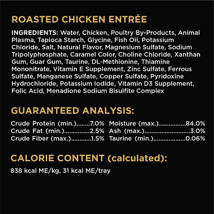 Perfect Portions Cuts in Gravy Wet Cat Food Trays, Roasted Chicken, Gourmet Salmon and Tender Turkey Entrée Variety Pack, Easy Peel Twin-Pack Trays, 1.32 Ounce (Pack of 48)