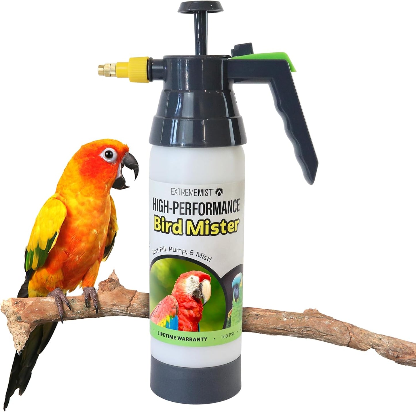 EXTREMEMIST High-Performance Bird Sprayer | Ultrafine Avian Pump Mister | Handheld Pet Bird Bath Mister | Adjustable Nozzle | Bird Cage Cleaner | Perfect for Macaws, Cockatiels, Parrots & More