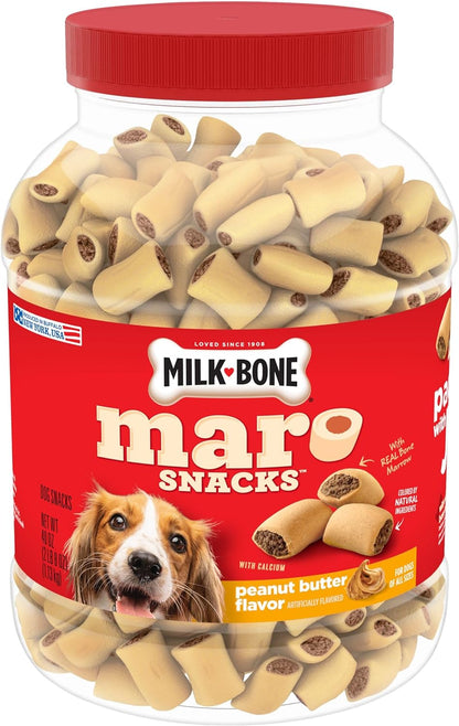 Marosnacks Dog Treats, Peanut Butter, 40 Ounce with Real Bone Marrow and Calcium