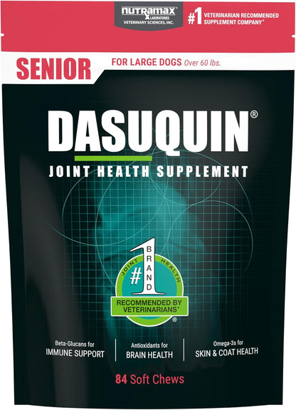 Nutramax Dasuquin Joint Health Supplement - for Immune Support, Skin & Coat Health, and Brain Health, 84 Soft Chews