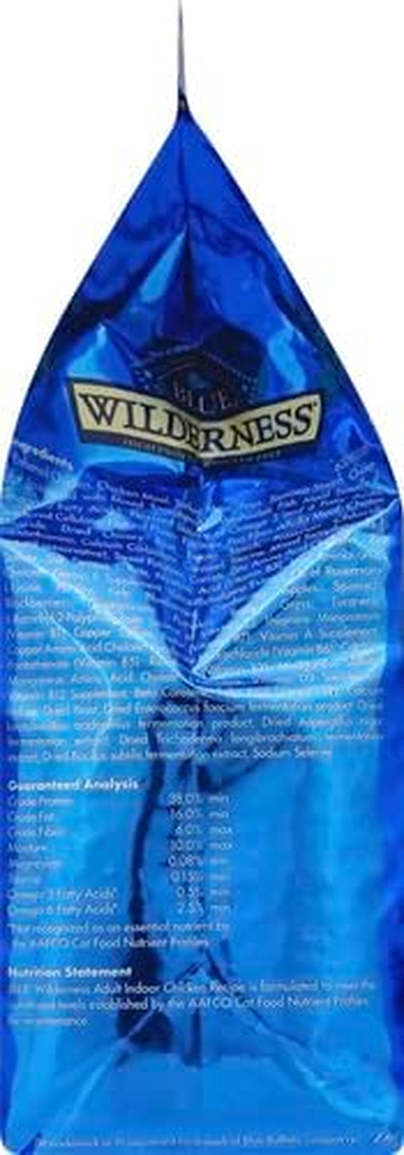 Blue Buffalo Wilderness Natural Adult Dry Cat Food Indoor Cats, High-Protein & Grain-Free, Chicken