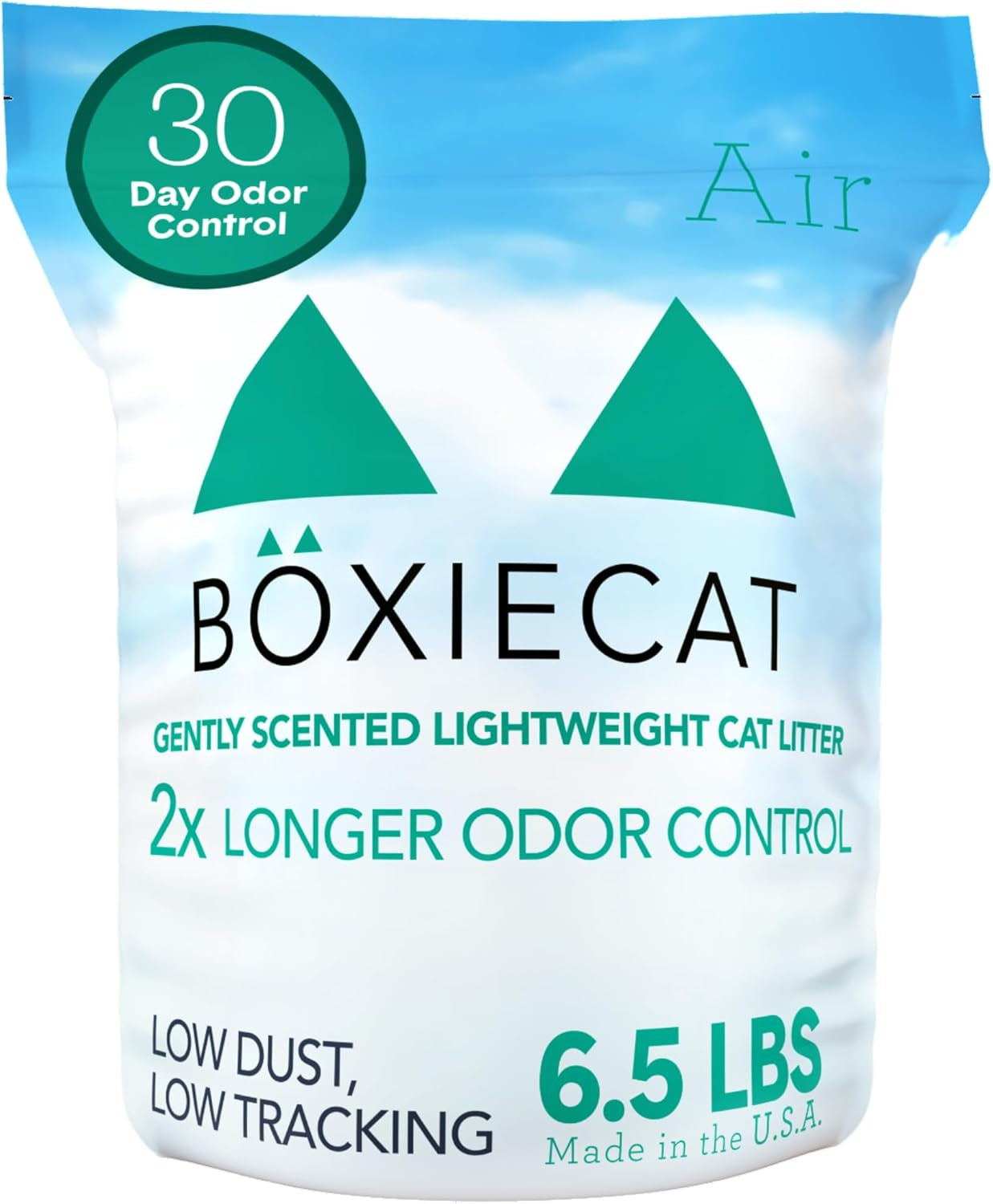 Boxie® Gently Scented 30 Day Natural Odor Control Cat Litter, Lightweight Plant Based Kitty Litter