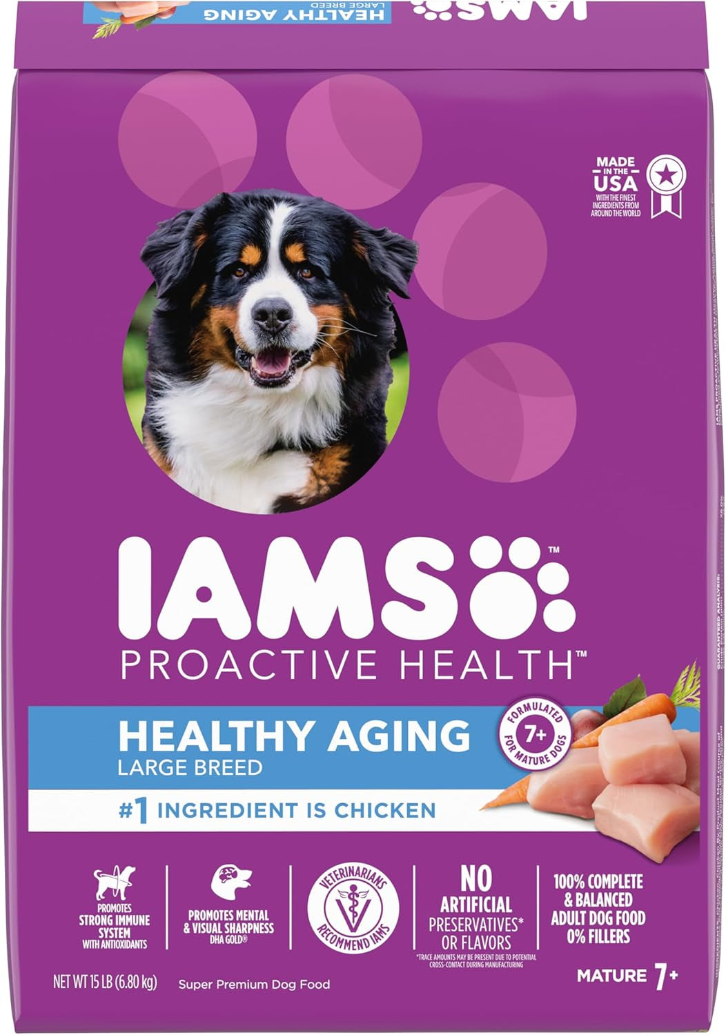 IAMS Proactive Health Healthy Aging Large Breed Adult Dry Dog Food for Mature and Senior Dogs