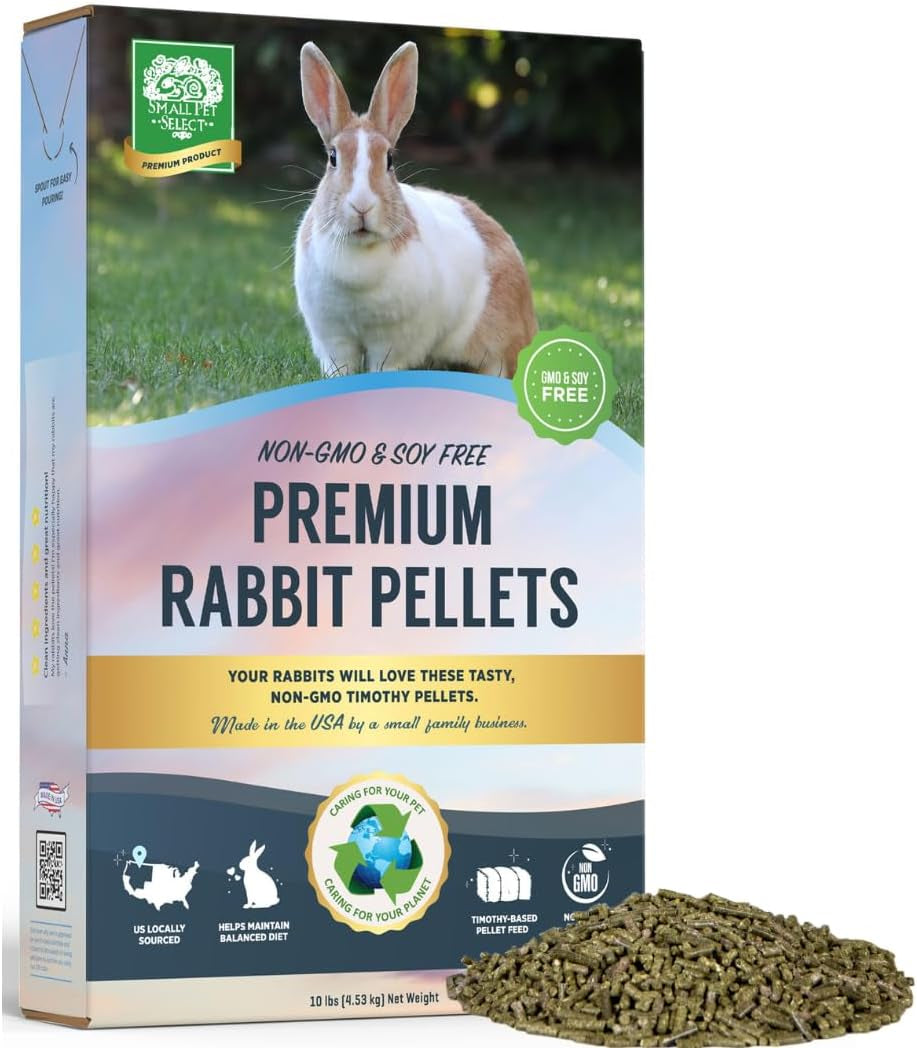 Small Pet Select-Premium Rabbit Pellet Food, Non-Gmo, Soy Free. Local Ingredients in Pacific Northwest