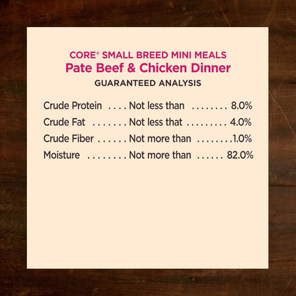 Wellness CORE Natural Grain Free Small Breed Mini Meals Wet Dog Food