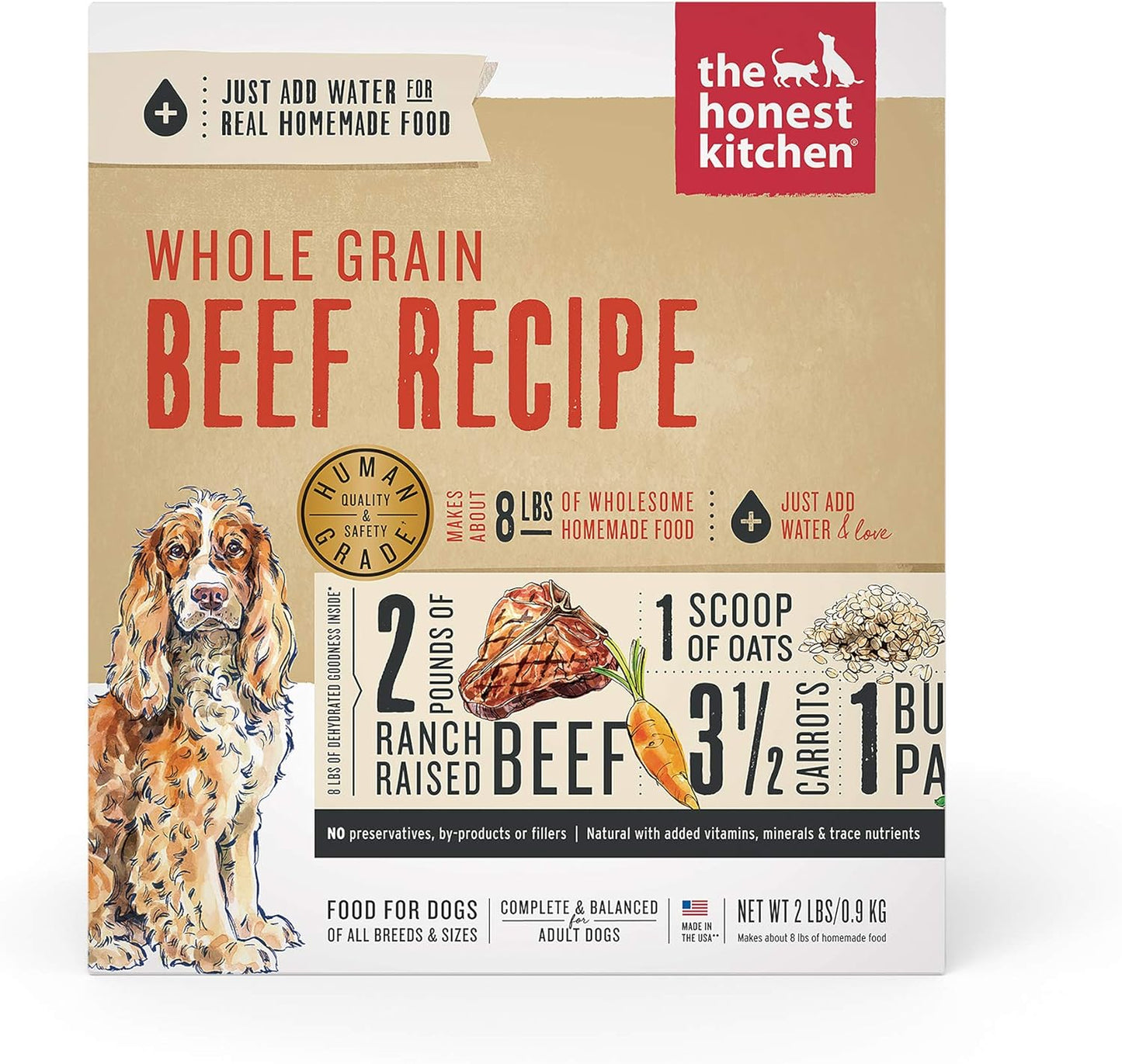 The Honest Kitchen Human Grade Dehydrated Whole Grain Dog Food - Complete Meal or Topper